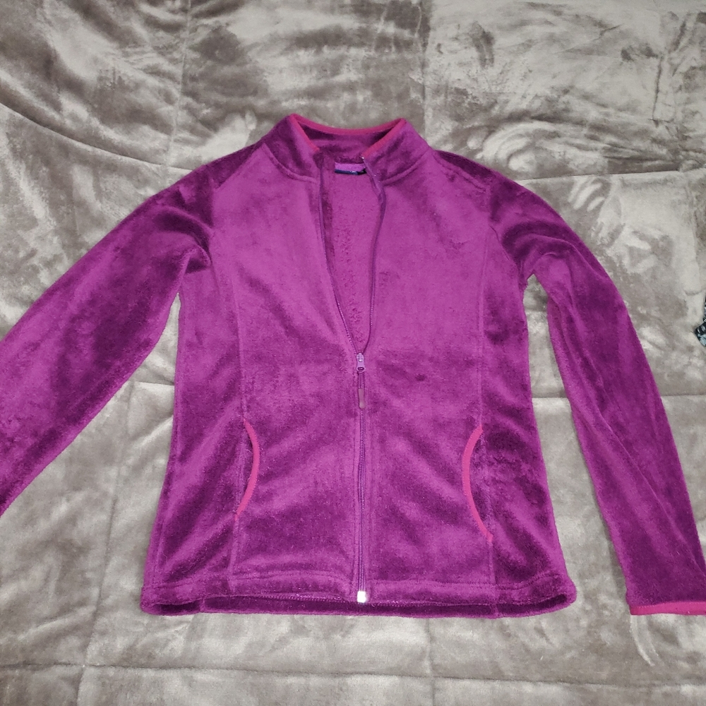 Super soft and fuzzy purple jacket
